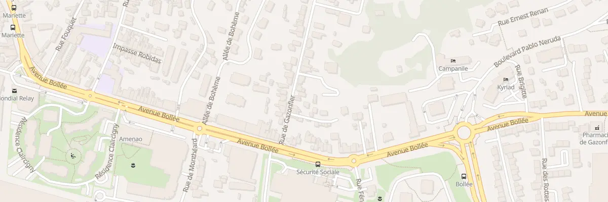 Plan du 18 Rue de Gazonfier au Mans