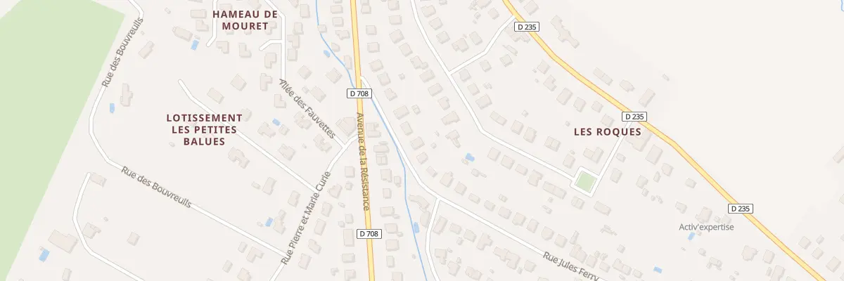 Plan du 10 Rue Jules Ferry à Pineuilh