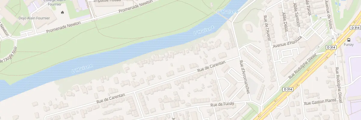 Plan du 89 Rue de Carentan au Mans
