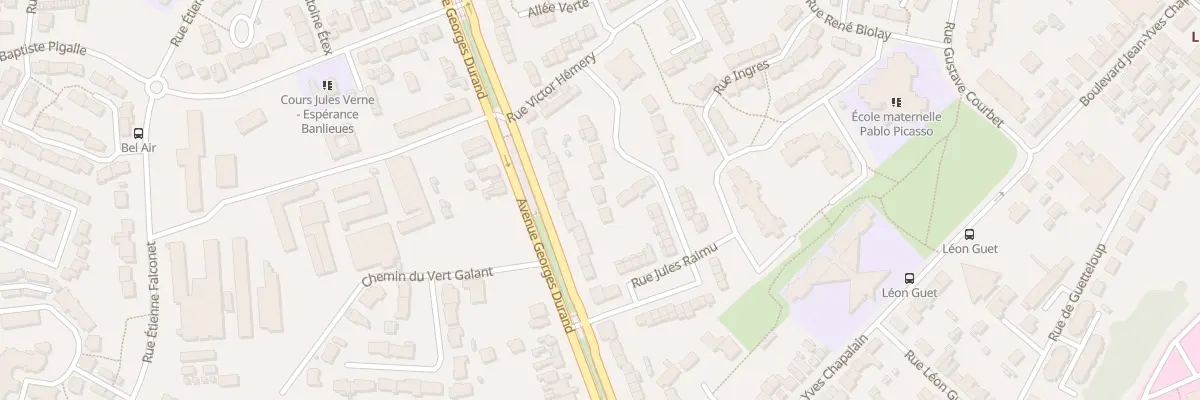 Plan du 76 Rue Jules Raimu au Mans