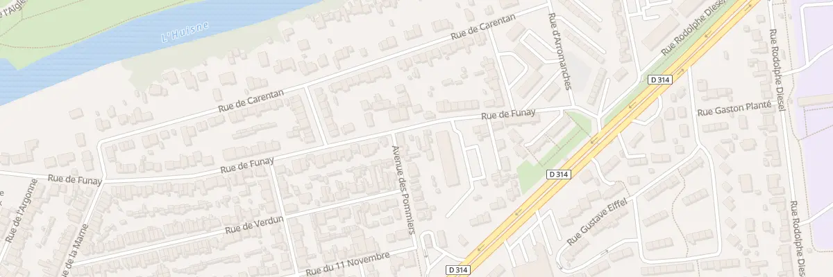 Plan du 134 Rue de Funay au Mans