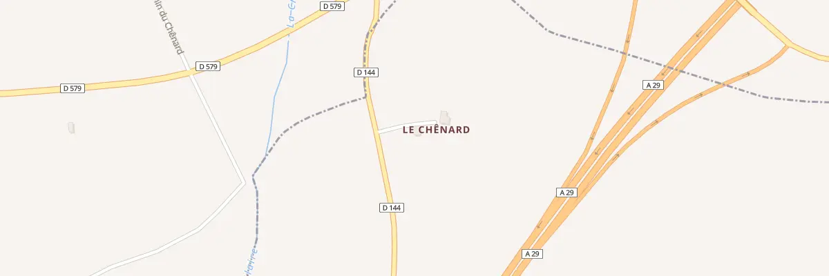 Plan du 528 Rte du Chenard à Fourneville