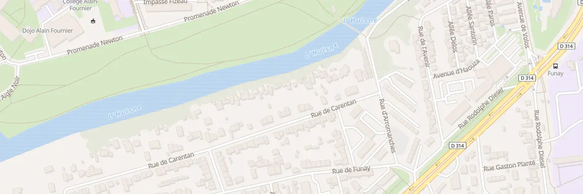 Plan du 93 Rue de Carentan au Mans