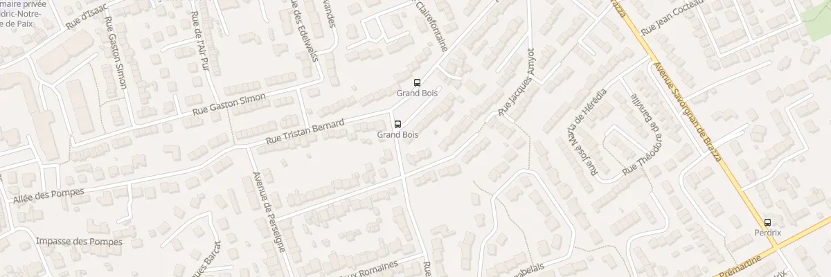 Plan du 92 Rue Tristan Bernard au Mans