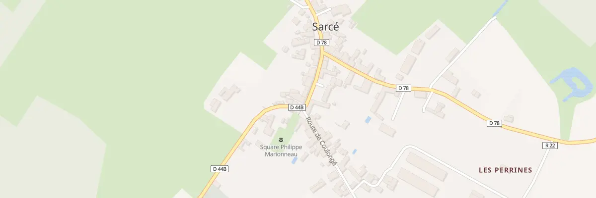 Plan du 2 Rte du Lude à Sarcé