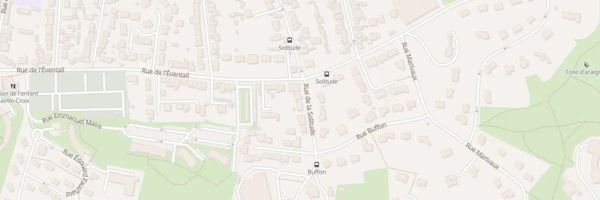 Plan du 6 Rue de la Solitude au Mans