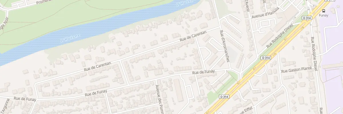 Plan du 92 Rue de Carentan au Mans