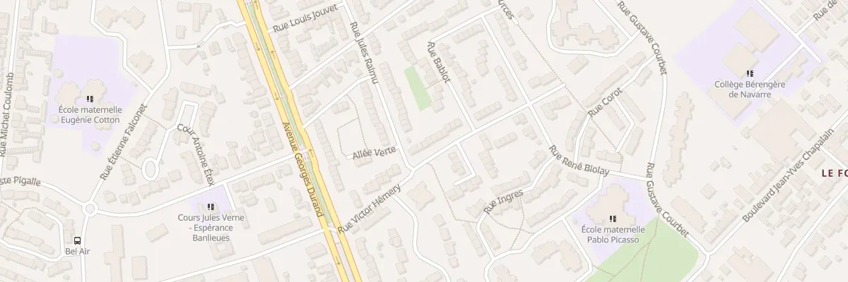 Plan du 28 Rue Victor Hémery au Mans