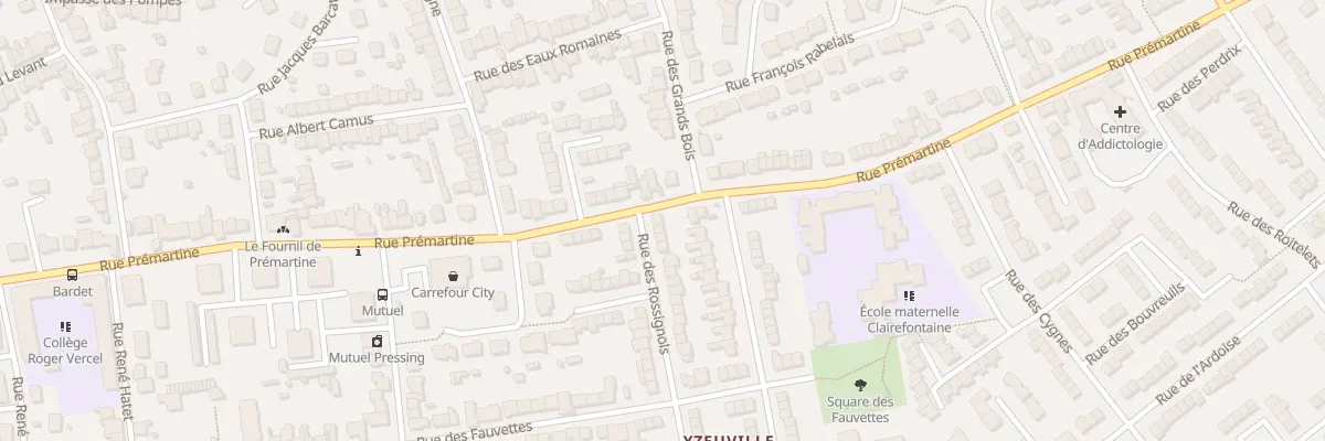 Plan du 1 Rue des Rossignols au Mans