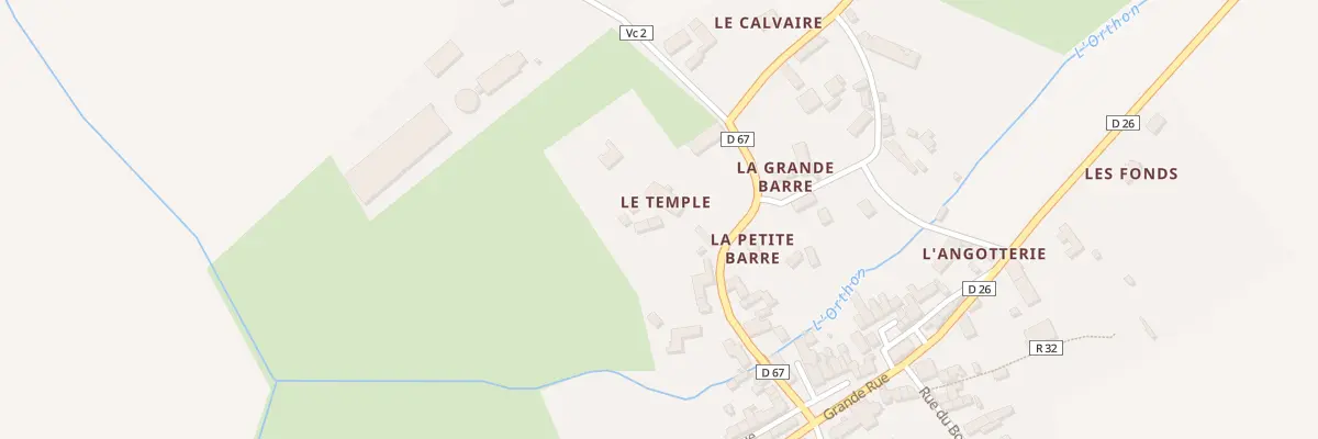 Plan du 2 Le Temple à René
