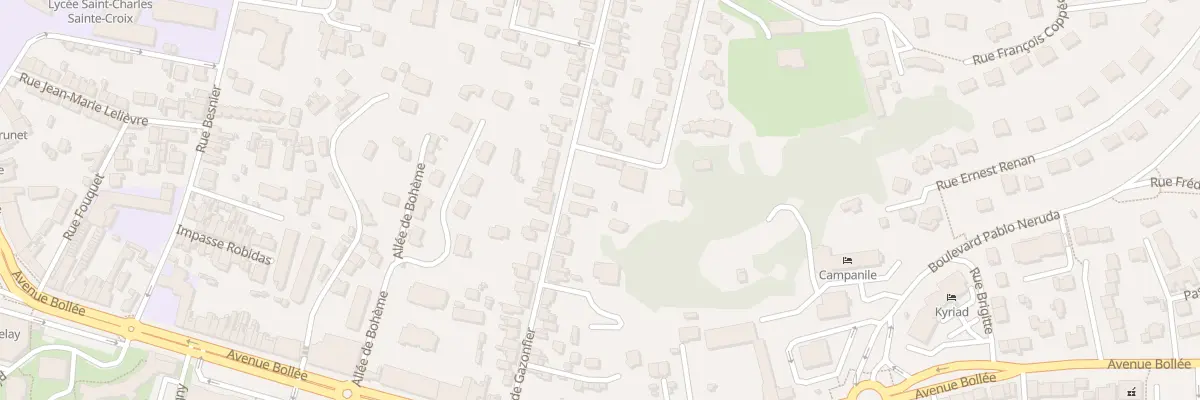 Plan du 46 Rue de Gazonfier au Mans