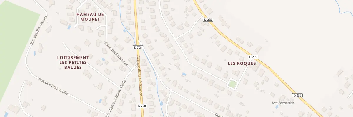 Plan du 25 Rue Mal de Lattre de Tassigny à Pineuilh