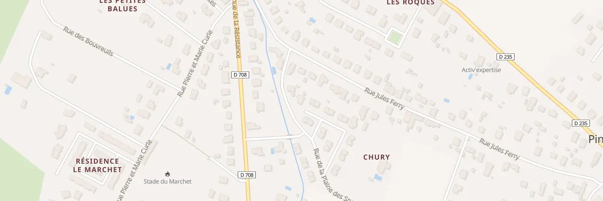 Plan du 5 Rue de Chury à Pineuilh