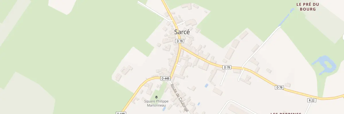 Plan du 5 Rue du Centre à Sarcé