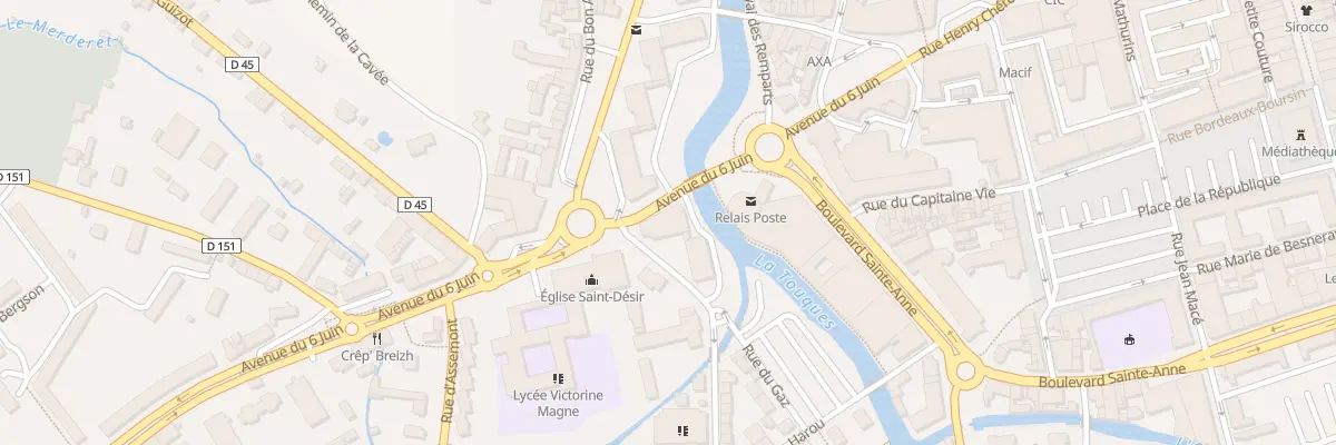 Plan du 2 All Gustave David à Lisieux