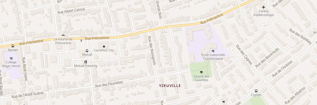 Plan du 21 Rue des Rossignols au Mans