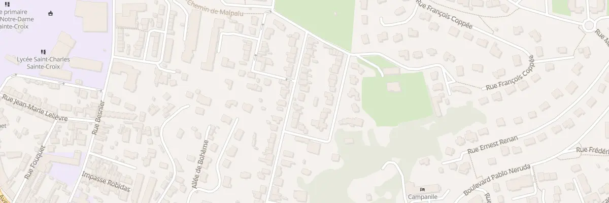 Plan du 66 Rue de Gazonfier au Mans