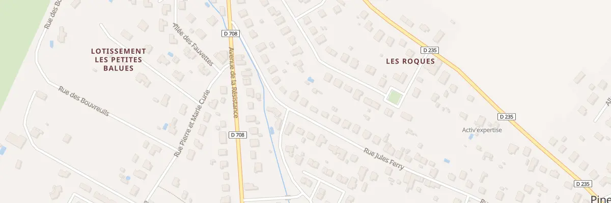 Plan du 18 Rue Jules Ferry à Pineuilh