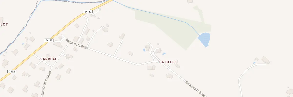 Plan du 640 Rte de la Belle à Virazeil