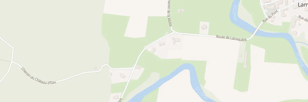Plan du 13 Rte de Latraquère à Laméac