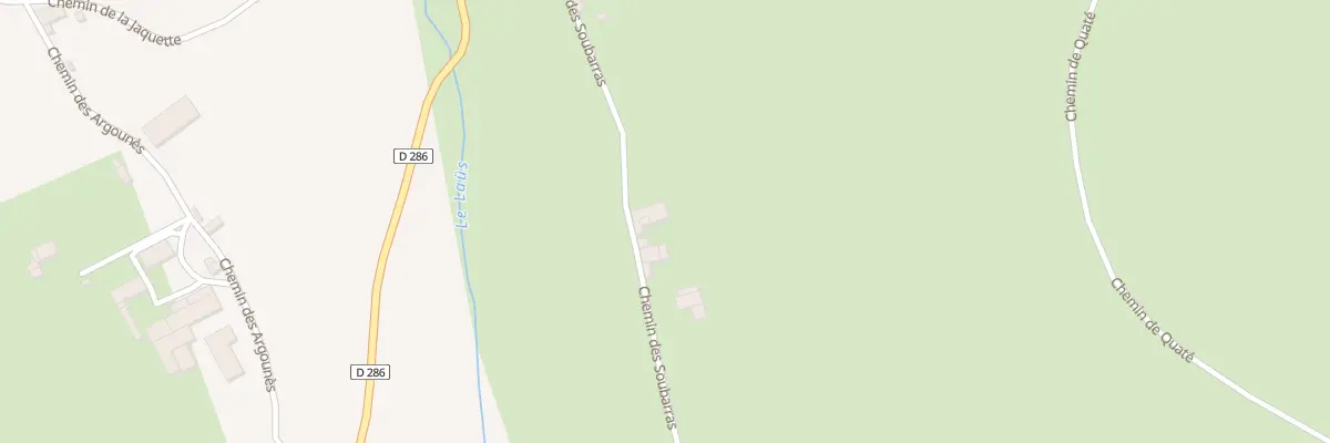 Plan du 497 Che des Soubarras à Troncens