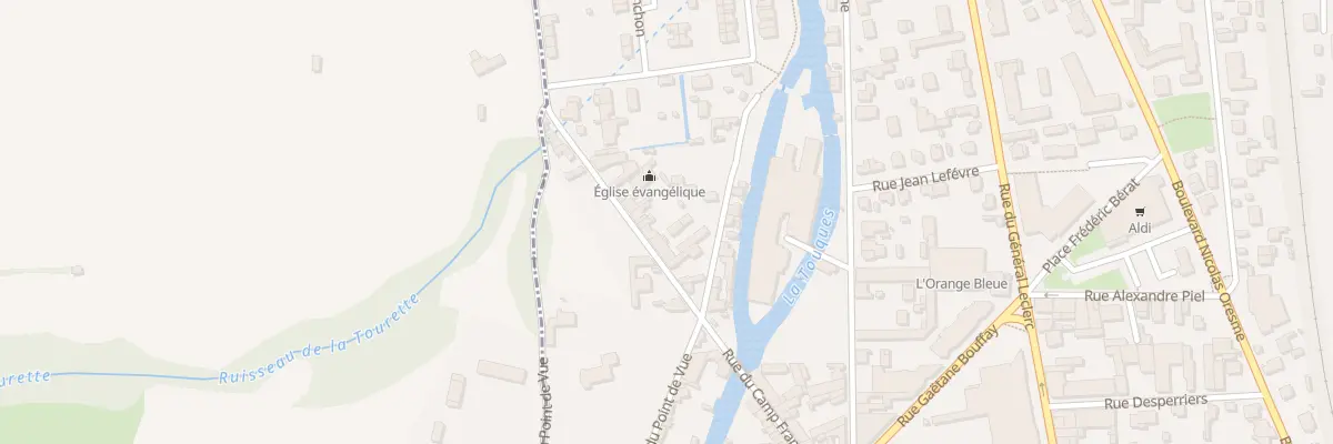 Plan du 22 Rue du Camp Franc à Lisieux