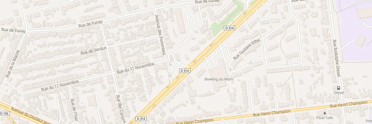 Plan du 43 Bd Nicolas Cugnot au Mans