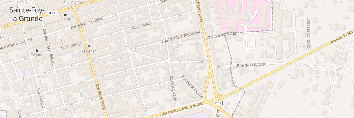 Plan du 90 Rue Marceau à Sainte-Foy-la-Grande