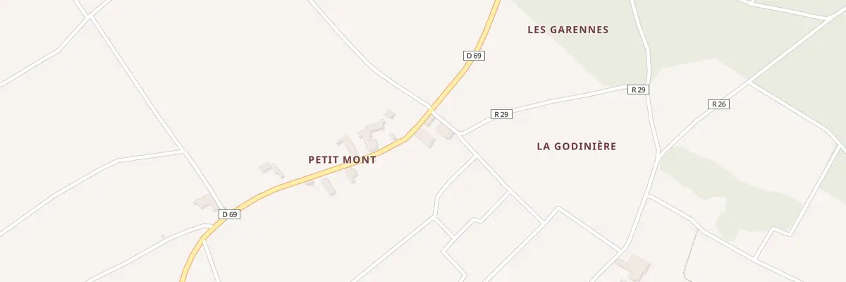 Plan du 164 Petit Mont à Benais