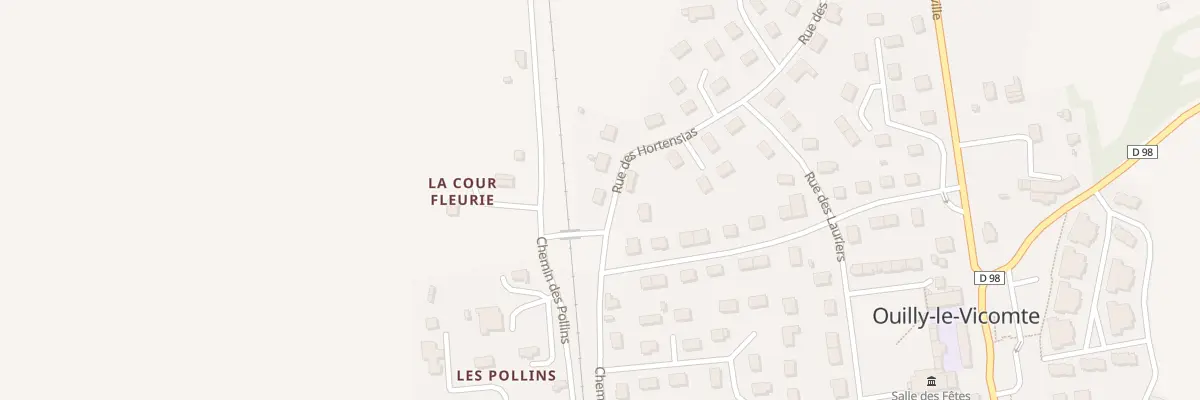 Plan du 1 Rue des Hortensias à Ouilly-le-Vicomte