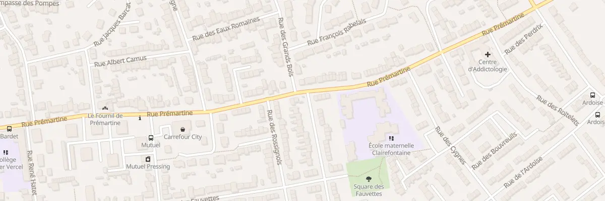 Plan du 158 Rue Prémartine au Mans