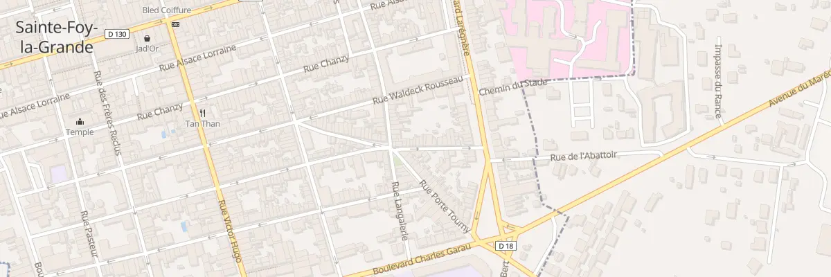 Plan du 94 Rue Marceau à Sainte-Foy-la-Grande