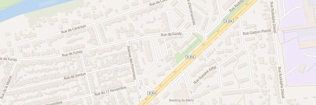 Plan du 138 Rue de Funay au Mans