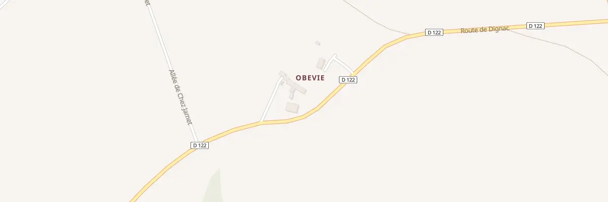 Plan du 9 Rte de Dignac à Fouquebrune