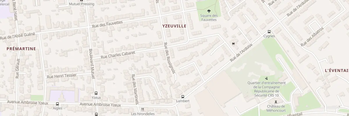 Plan du 59 Rue des Rossignols au Mans