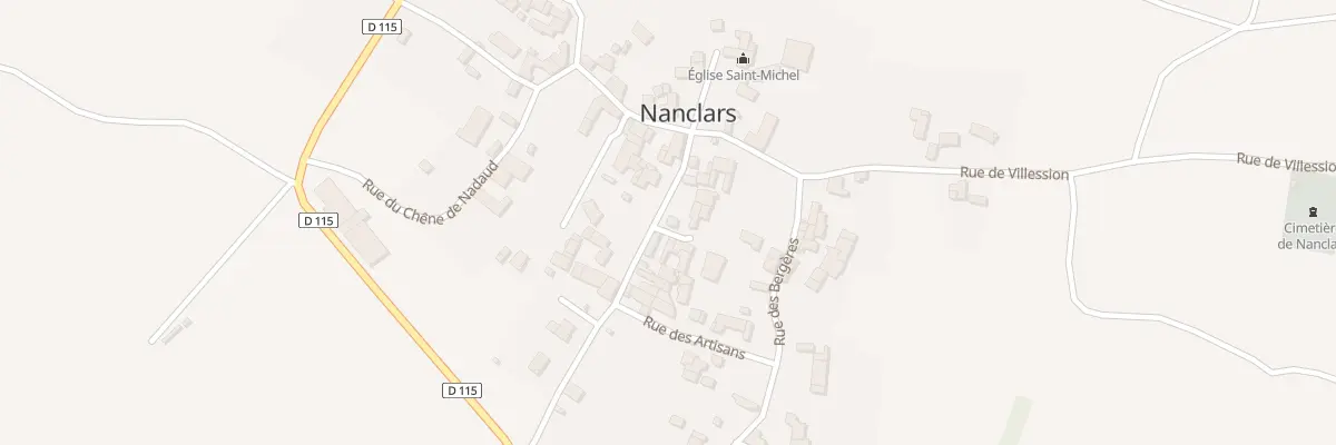 Plan du 1 Imp de la Chênaie à Nanclars