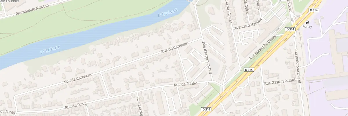 Plan du 108 Rue de Carentan au Mans