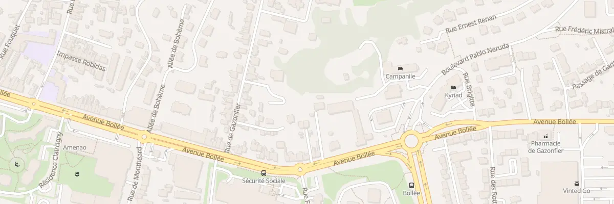 Plan du 297 Av Bollée au Mans