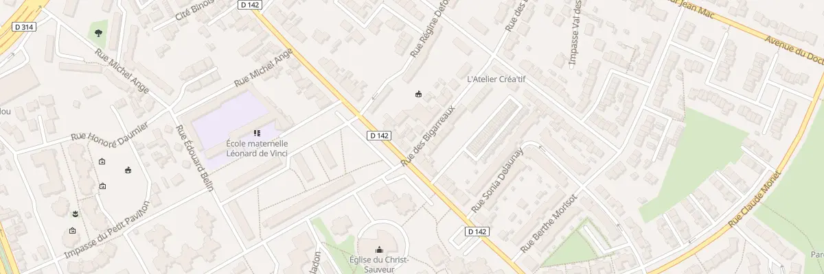 Plan du 44 Rue des Bigarreaux au Mans