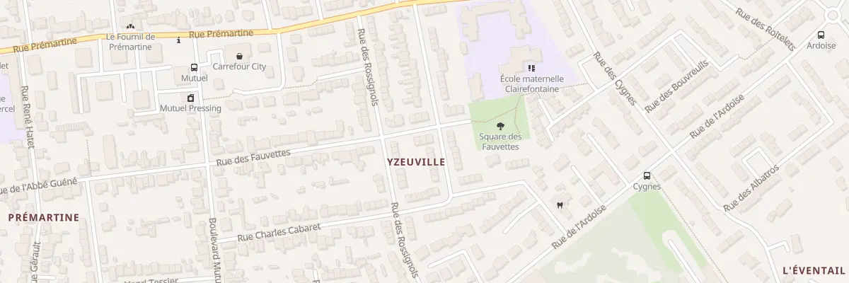Plan du 40 Rue des Fauvettes au Mans