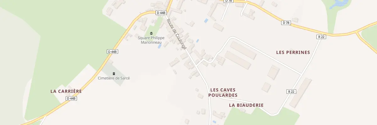 Plan du 15 Rte de Coulonge à Sarcé