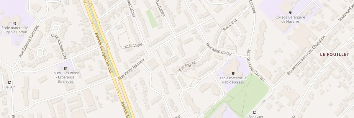 Plan du 25 Rue Victor Hémery au Mans