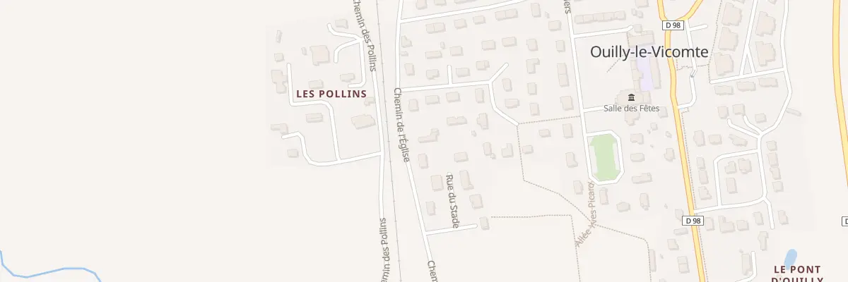 Plan du 1 Che de l’Église à Ouilly-le-Vicomte