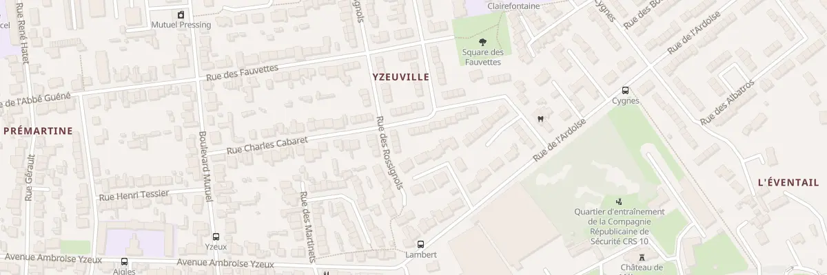 Plan du 57 Rue des Vanneaux au Mans