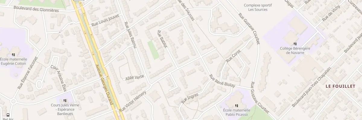 Plan du 10 Rue Victor Hémery au Mans