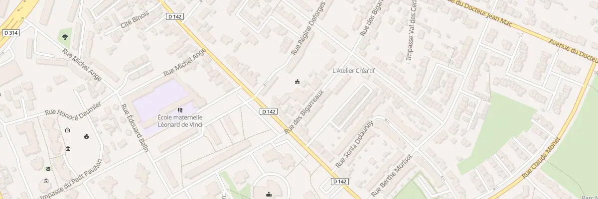 Plan du 40 Rue des Bigarreaux au Mans