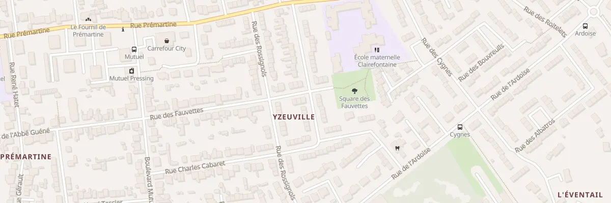 Plan du 42 Rue des Fauvettes au Mans