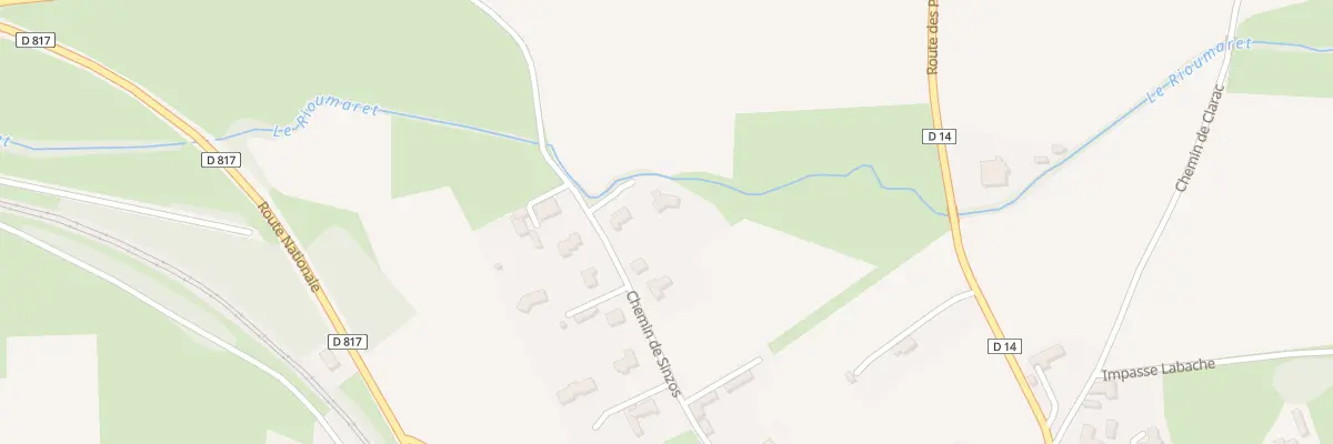 Plan du 20 Che de Sinzos à Bordes