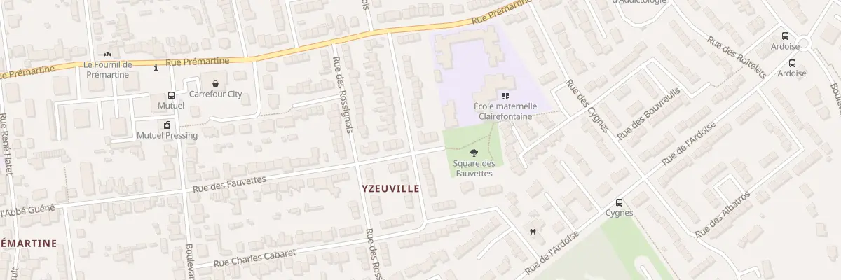 Plan du 43 Rue des Fauvettes au Mans