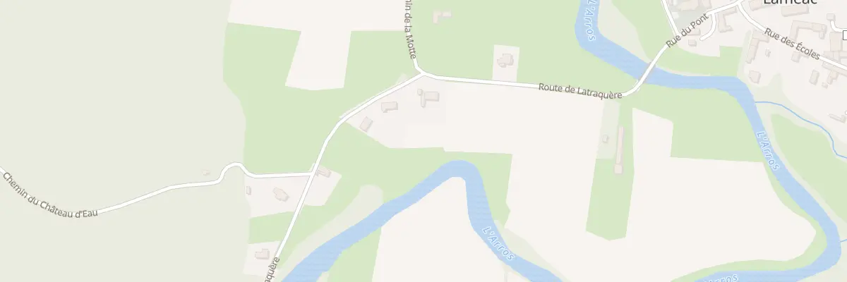Plan du 11B Rte de Latraquère à Laméac